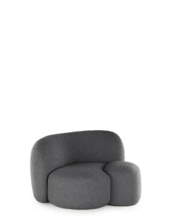 Best Kartell Aaland armchair tissu bouclé new stretch GRIS