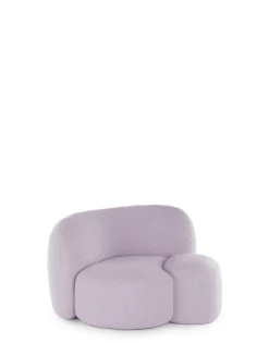 Clearance Kartell Aaland armchair tissu gorgone LILAS