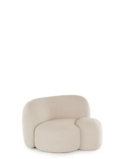 Best Kartell Aaland armchair tissu gorgone BLANC
