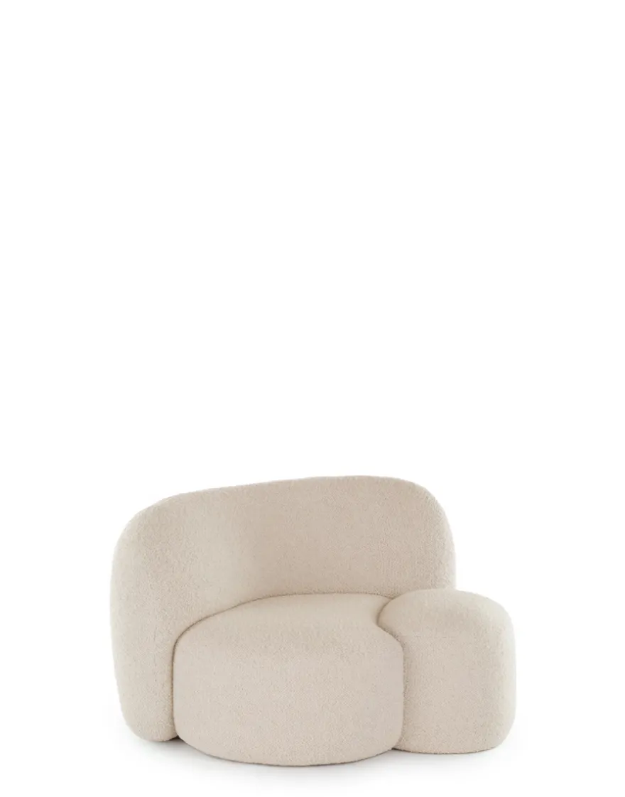 Best Kartell Aaland armchair tissu gorgone BLANC