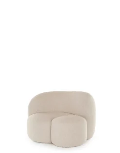 Best Kartell Aaland armchair tissu gorgone BLANC