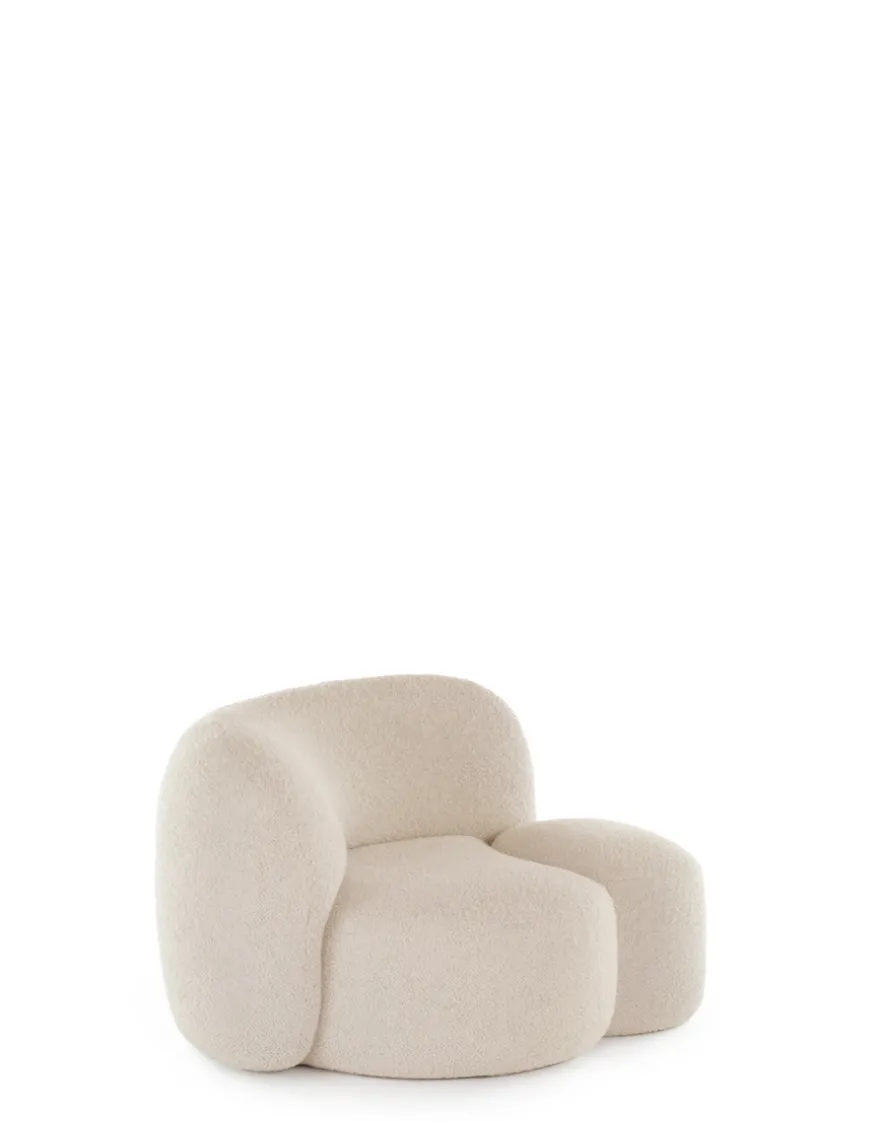 Best Kartell Aaland armchair tissu gorgone BLANC