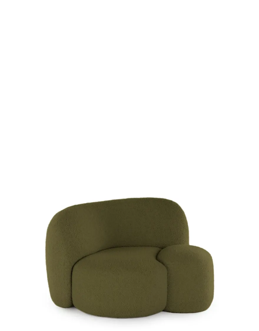 Online Kartell Aaland armchair tissu gorgone VERT