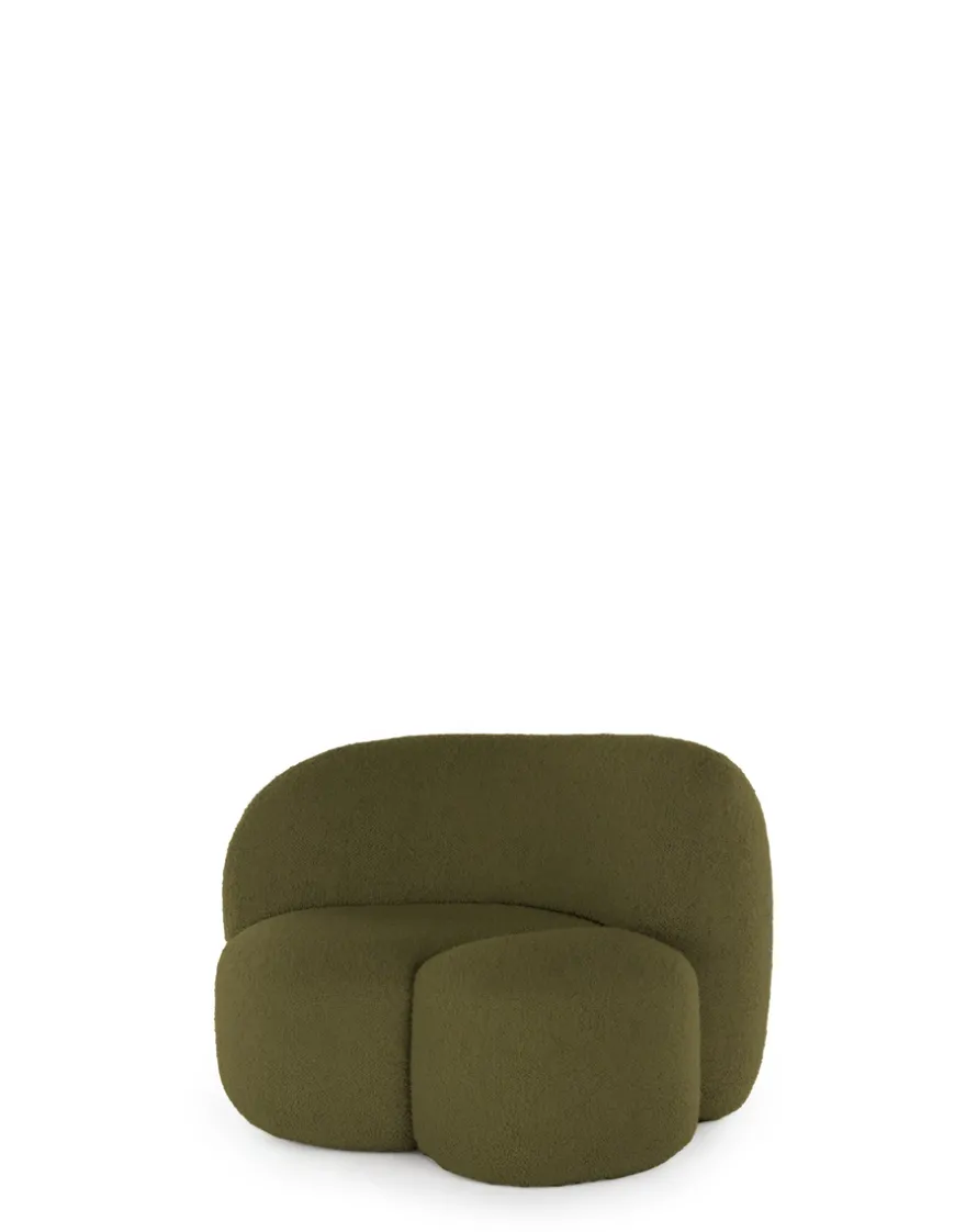 Online Kartell Aaland armchair tissu gorgone VERT