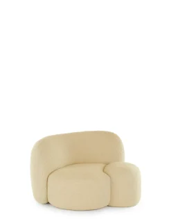 Clearance Kartell Aaland armchair tissu gorgone CREME
