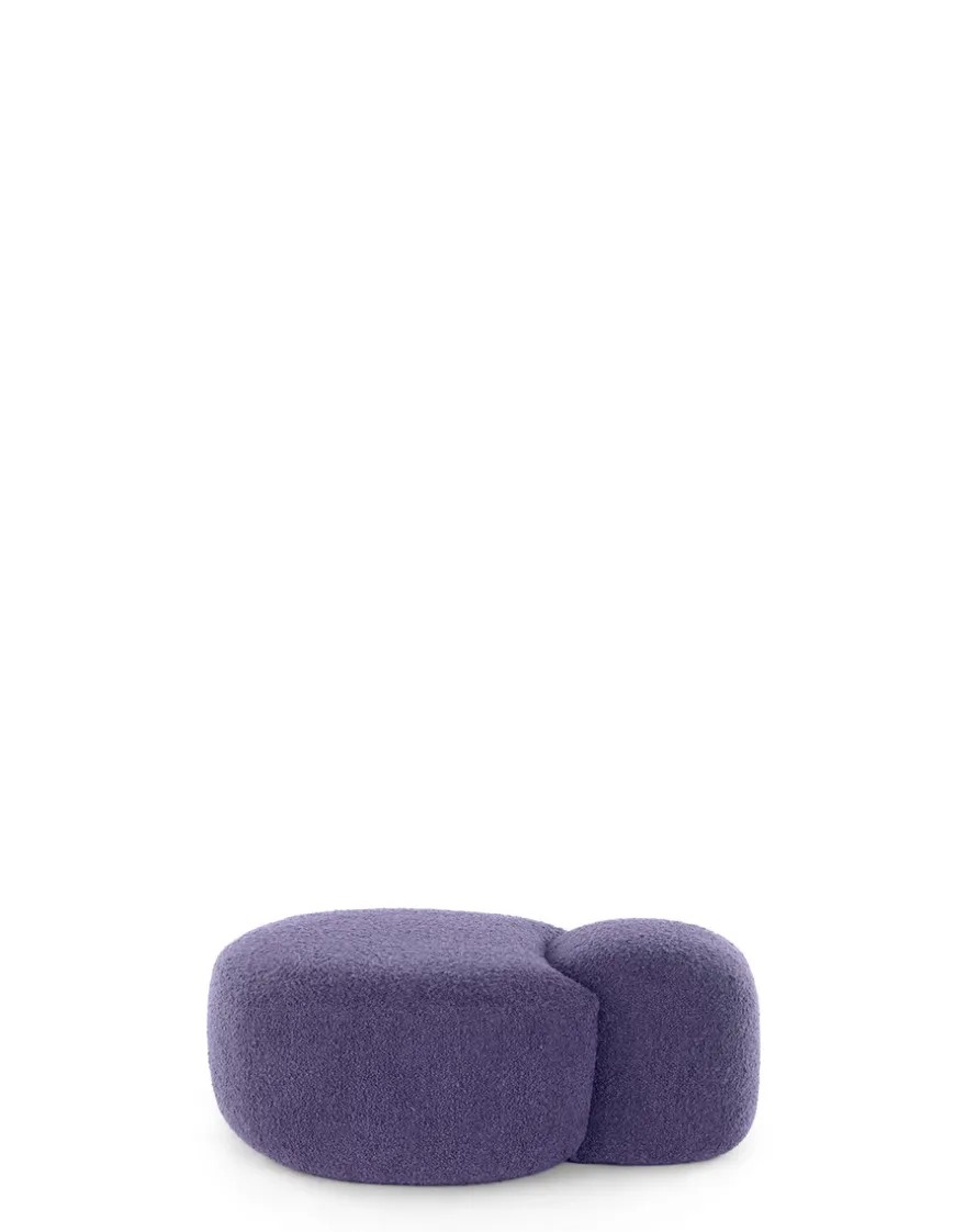 Hot Kartell Aaland pouf tissu bouclé new stretch INDIGO