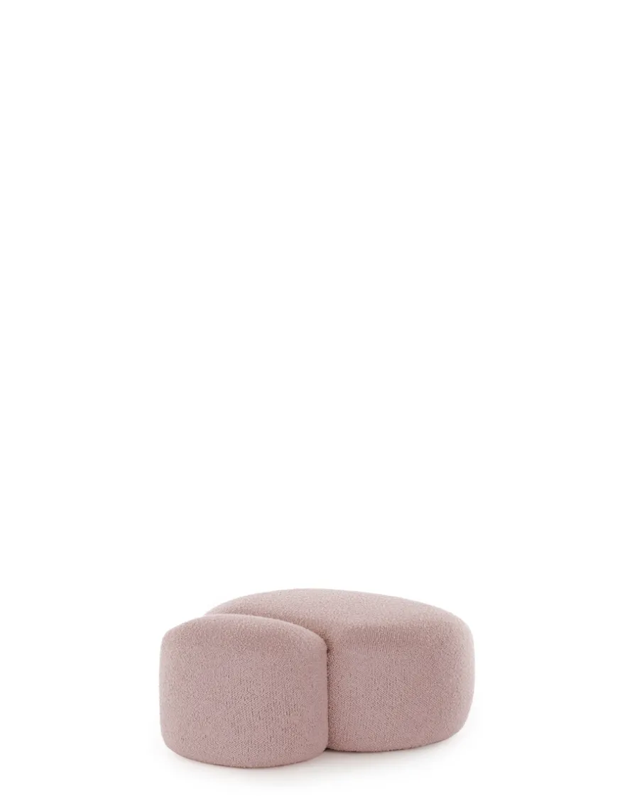 Online Kartell Aaland pouf tissu bouclé new stretch ROSE