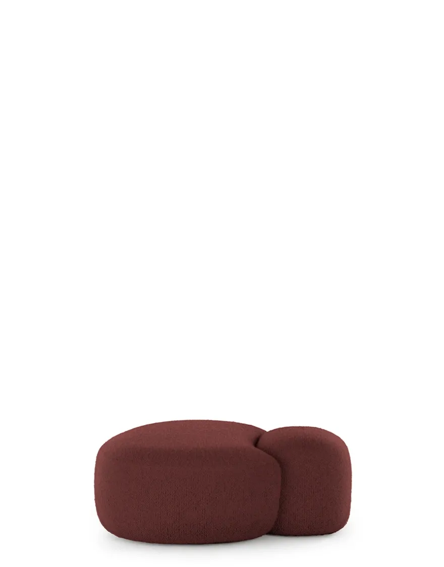 Best Kartell Aaland pouf tissu gorgone BORDEAUX