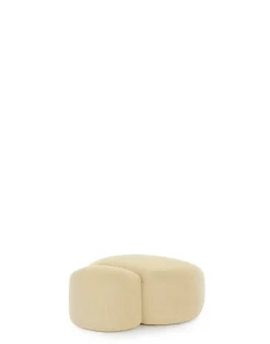 Sale Kartell Aaland pouf tissu gorgone CREME