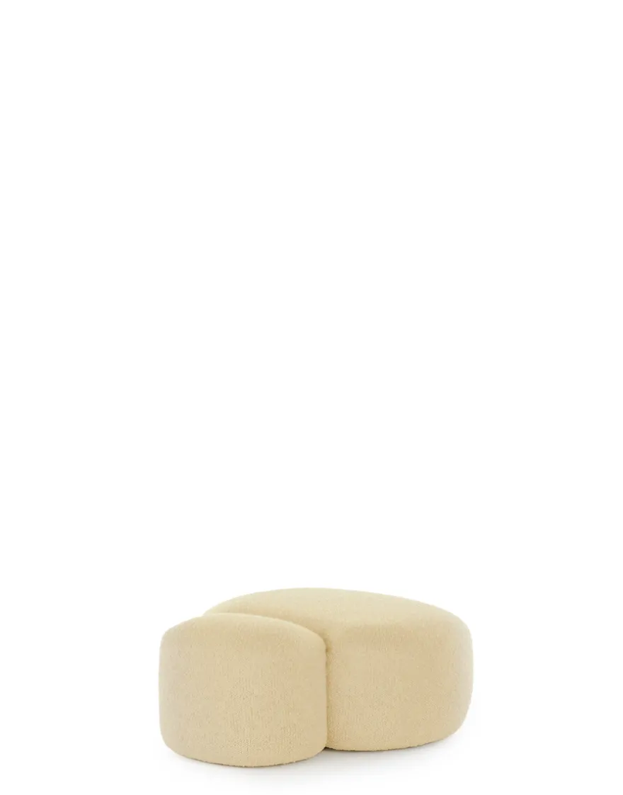 Sale Kartell Aaland pouf tissu gorgone CREME