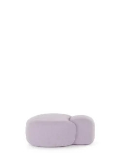 Sale Kartell Aaland pouf tissu gorgone LILAS
