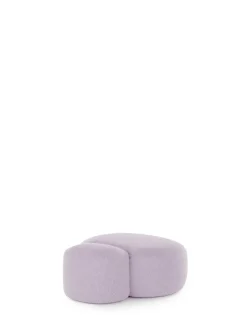 Sale Kartell Aaland pouf tissu gorgone LILAS