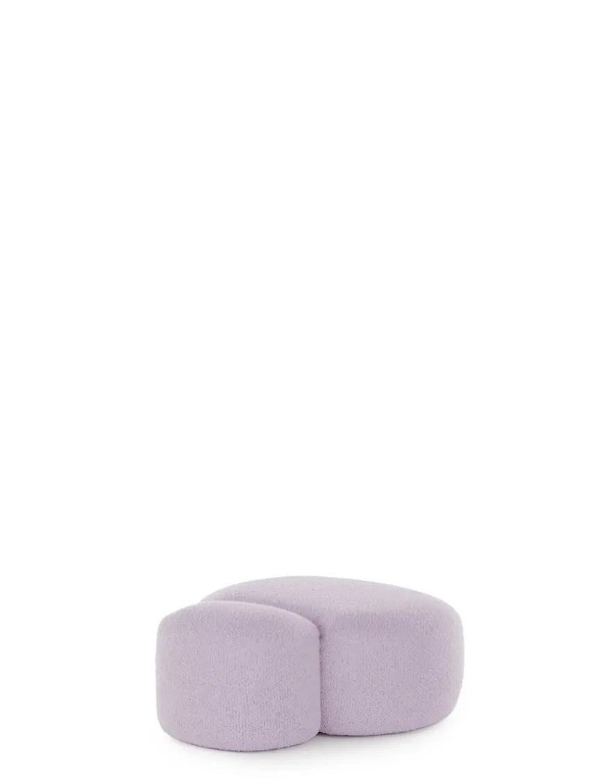 Sale Kartell Aaland pouf tissu gorgone LILAS