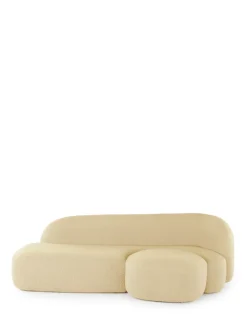 Kartell Aaland sofa tissu gorgone CREME