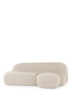 Hot Kartell Aaland sofa tissu gorgone BLANC