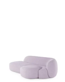 Clearance Kartell Aaland sofa tissu gorgone LILAS