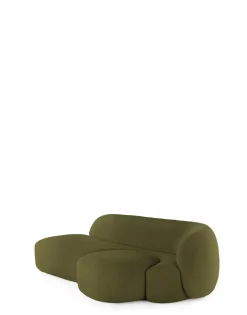 Discount Kartell Aaland sofa tissu gorgone VERT