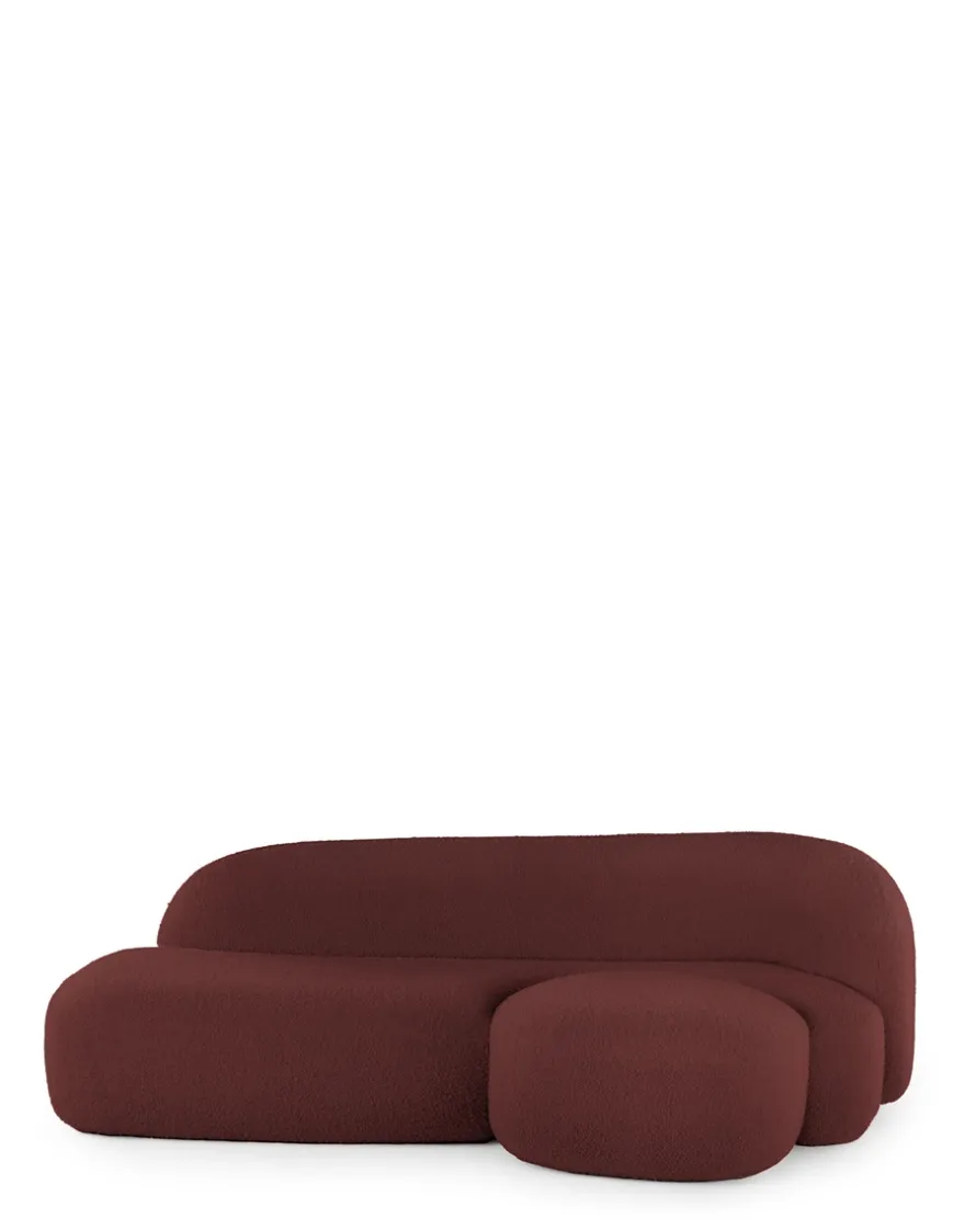Online Kartell Aaland sofa tissu gorgone BORDEAUX