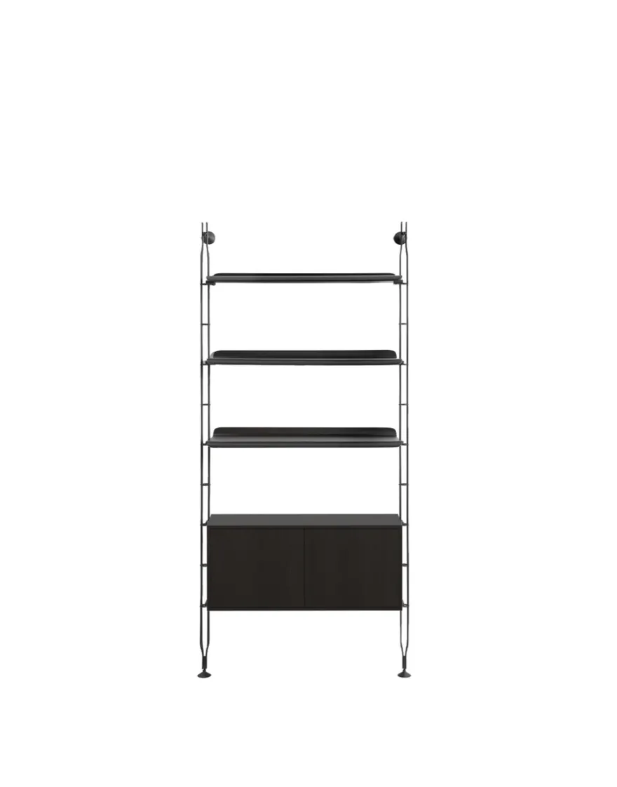 Discount Kartell Adam wood avec rangement NOIR CENDRÉ/NOIR