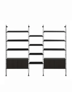 New Kartell Adam wood avec rangement NOIR CENDRÉ/NOIR