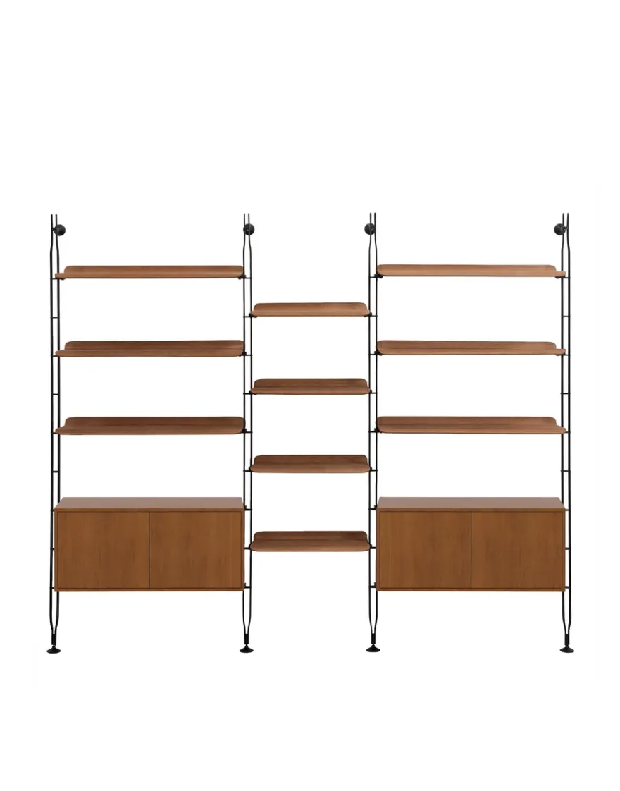 Sale Kartell Adam wood avec rangement BOIS FONCÉ/NOIR