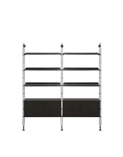 Kartell Adam wood avec rangement NOIR CENDRÉ/NOIR