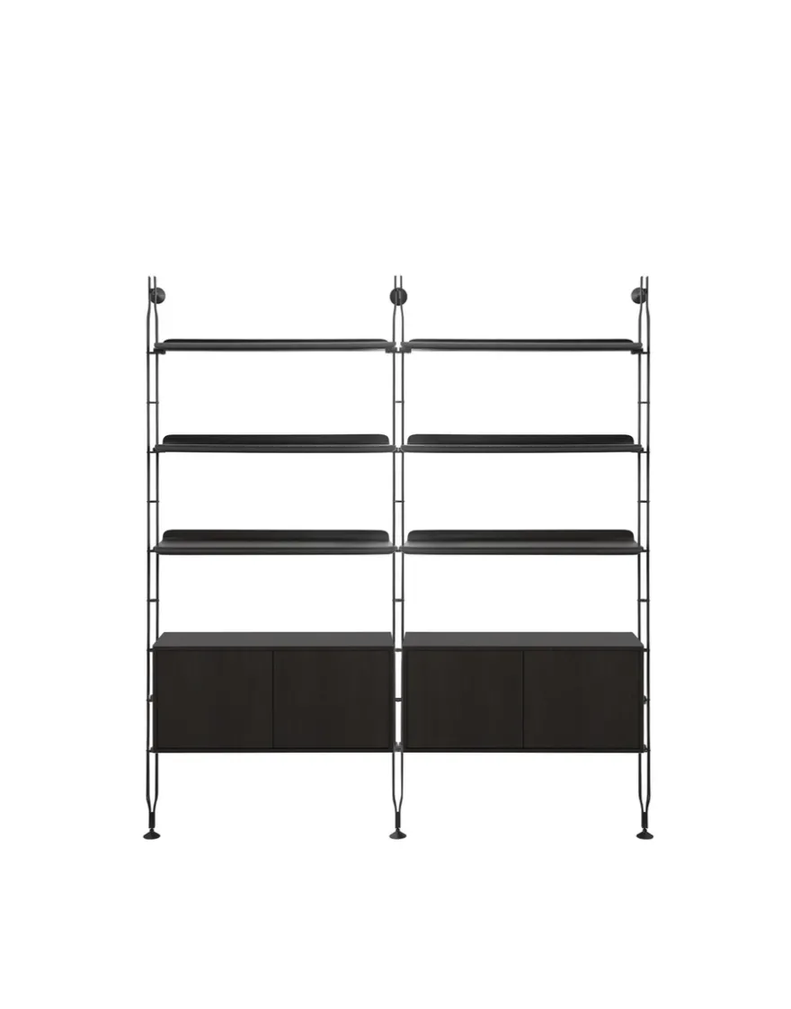 Kartell Adam wood avec rangement NOIR CENDRÉ/NOIR