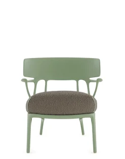 Discount Kartell A.i. lounge bouclé GRIS