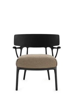 Clearance Kartell A.i. lounge bouclé DOVE GRAY