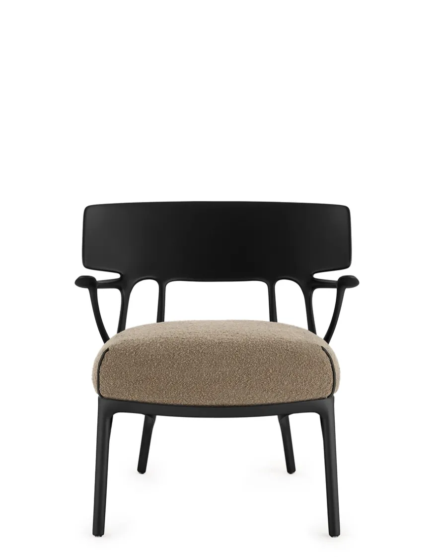 Clearance Kartell A.i. lounge bouclé DOVE GRAY