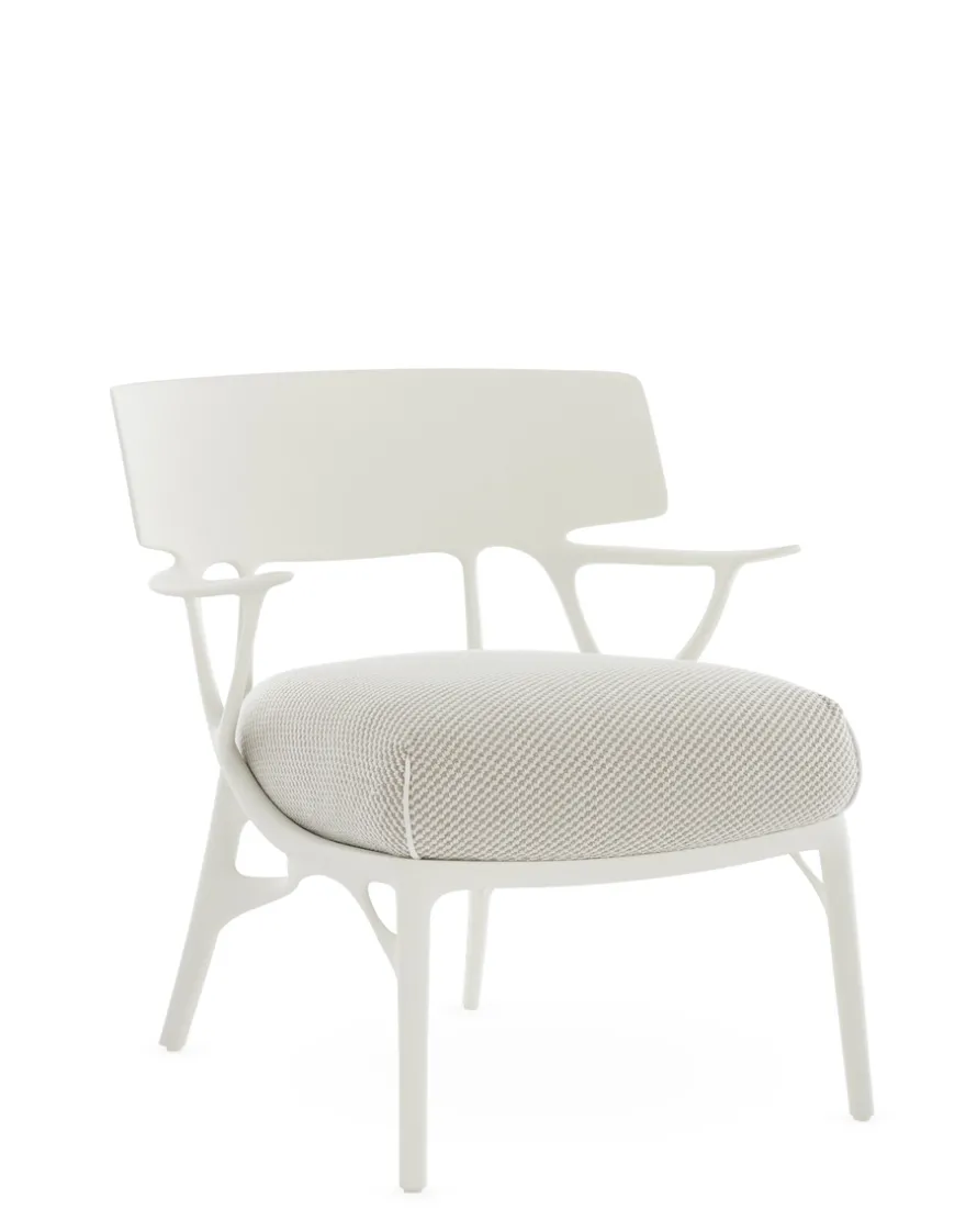 New Kartell A.i. lounge outdoor BLANC BEIGE
