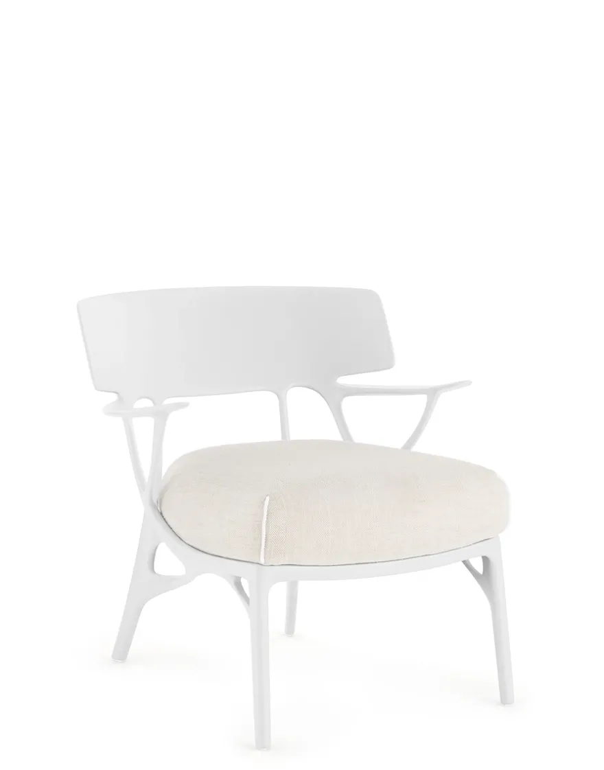 Sale Kartell A.i. lounge panamino basic BLANC