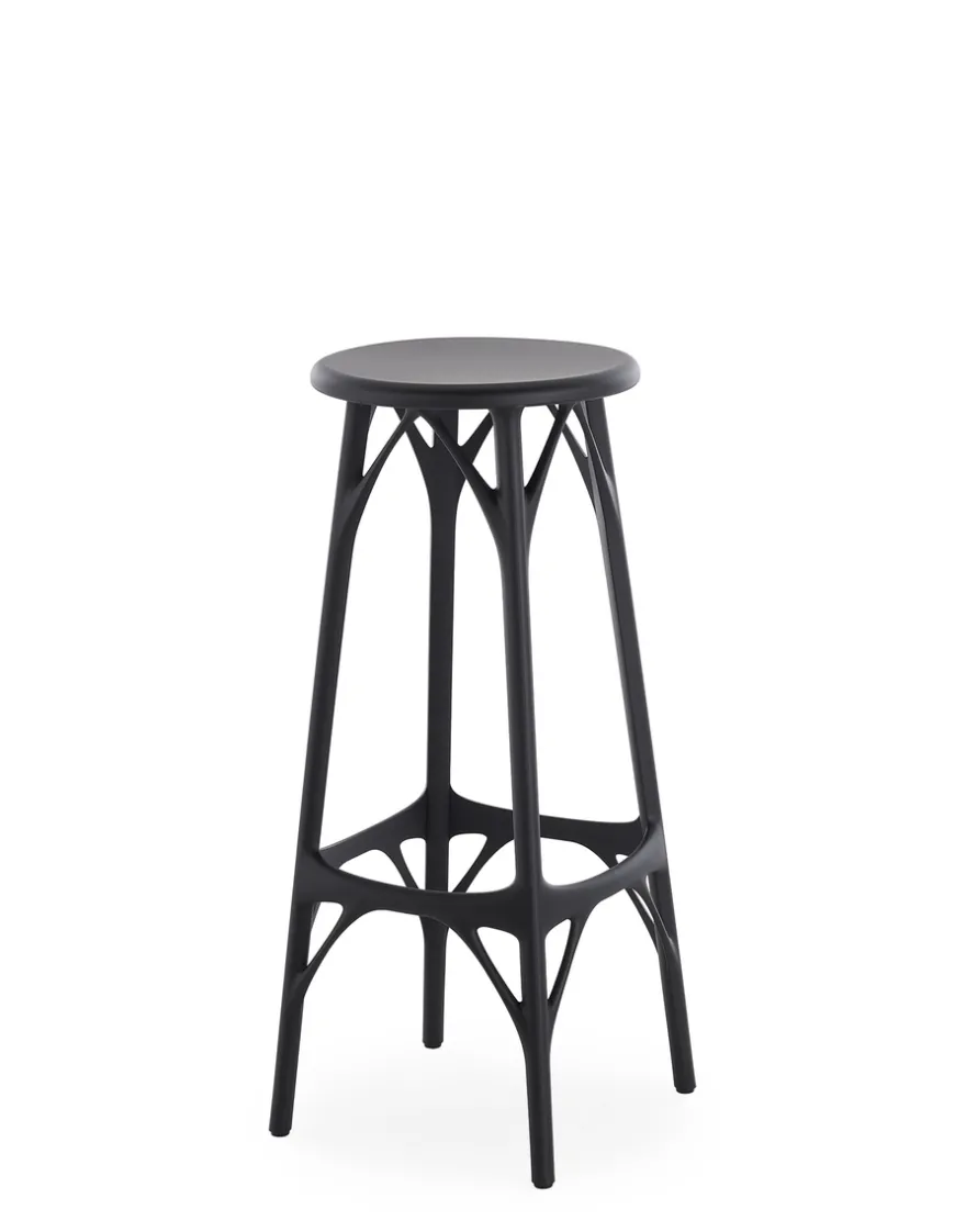 Kartell A.i. stool light 75 cm (2 tabourets) NOIR