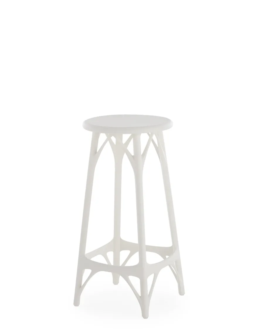Hot Kartell A.i. stool light 65 cm (2 tabourets) BLANC