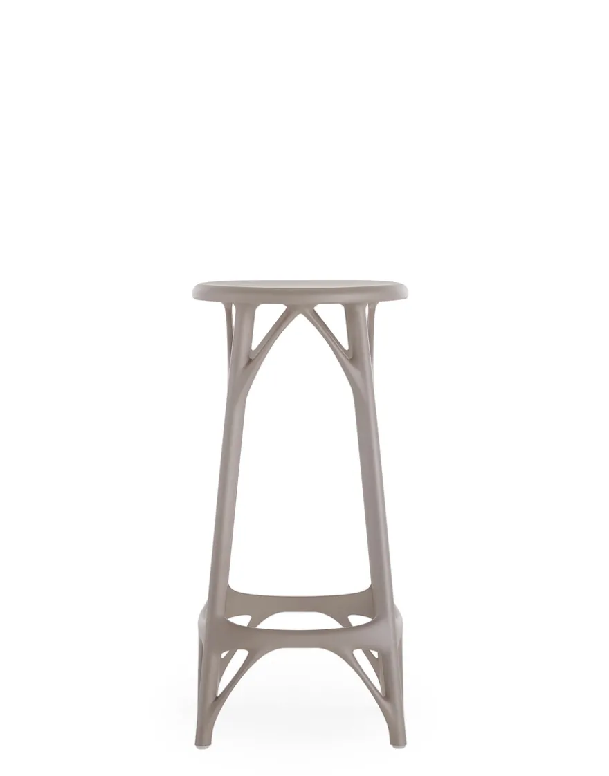 New Kartell A.i. stool light 65 cm (2 tabourets) GRIS