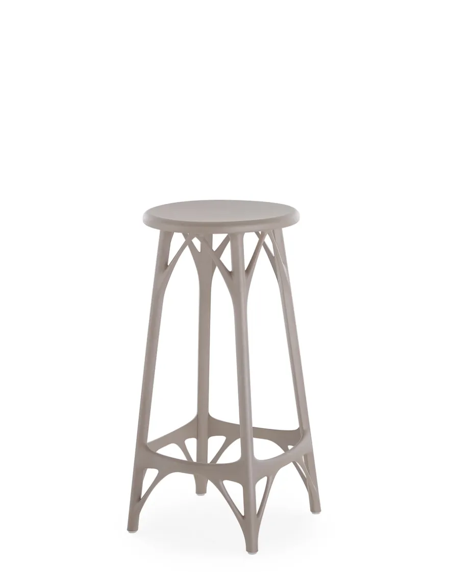 New Kartell A.i. stool light 65 cm (2 tabourets) GRIS