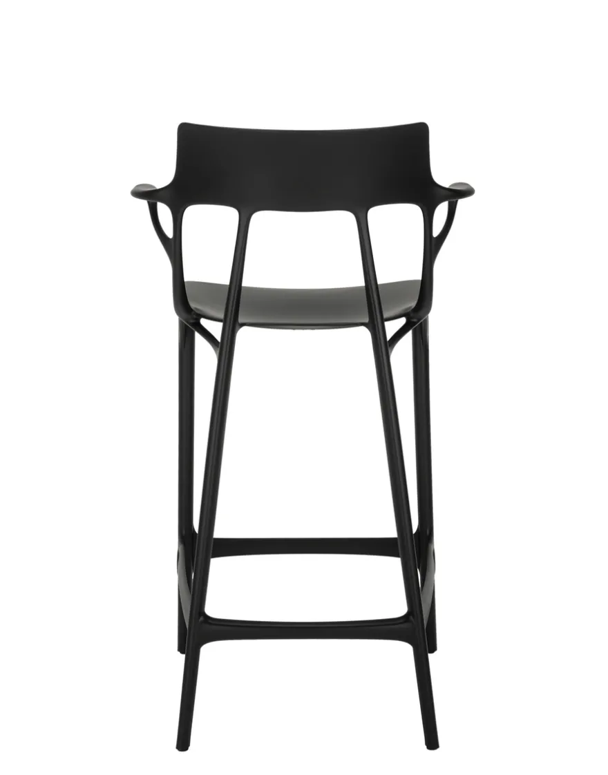 Outlet Kartell A.i. stool recycled NOIR