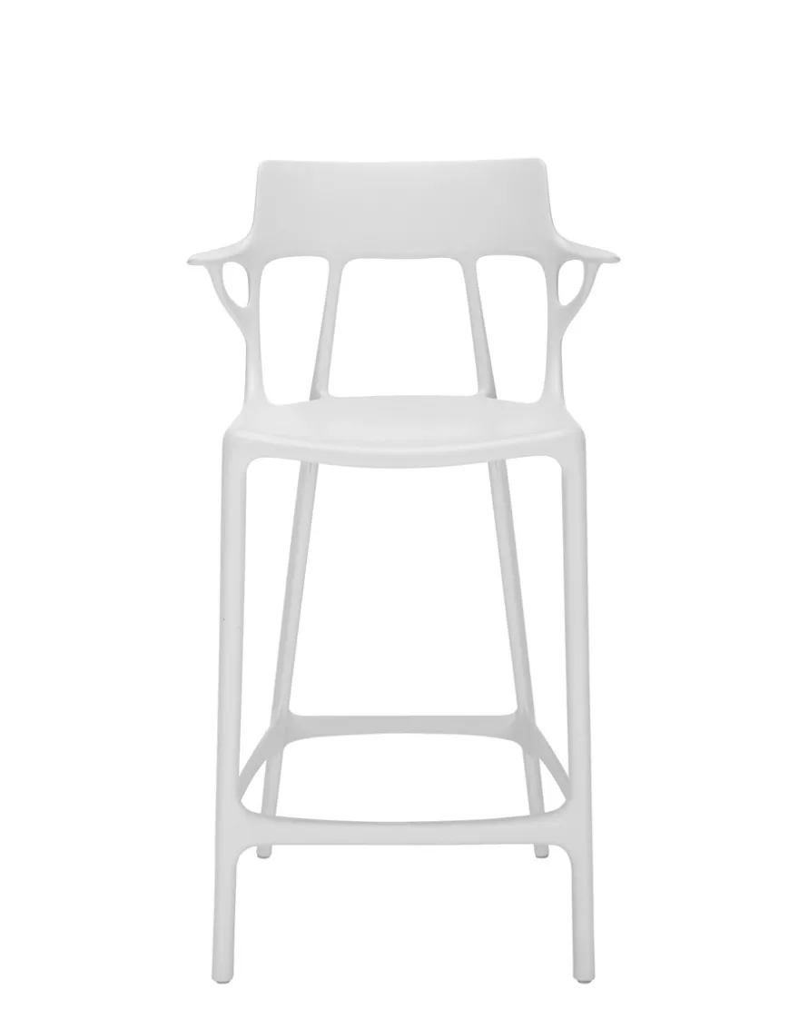 Hot Kartell A.i. stool recycled BLANC