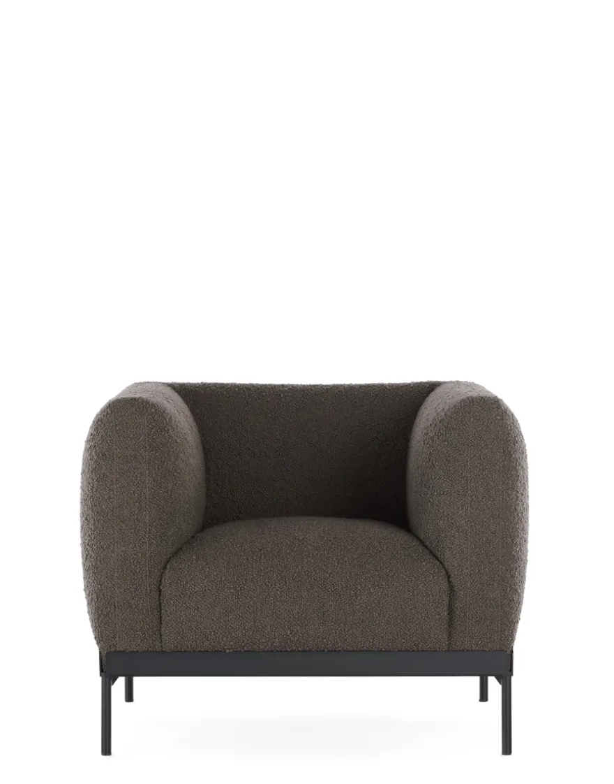 Discount Kartell Asia armchair (bouclè) GRIS