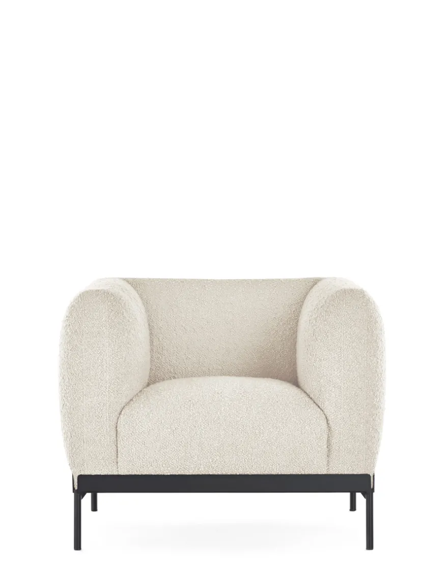 Discount Kartell Asia armchair (bouclè) BLANC