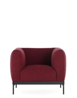 Discount Kartell Asia armchair (bouclè) BURGUNDY