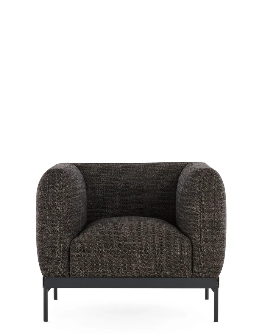 Hot Kartell Asia armchair (cotone structure) GRIS NOIR