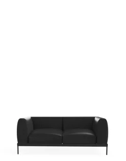 Sale Kartell Asia leather deux places canapé NOIR