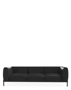 Hot Kartell Asia leather trois places canapé NOIR