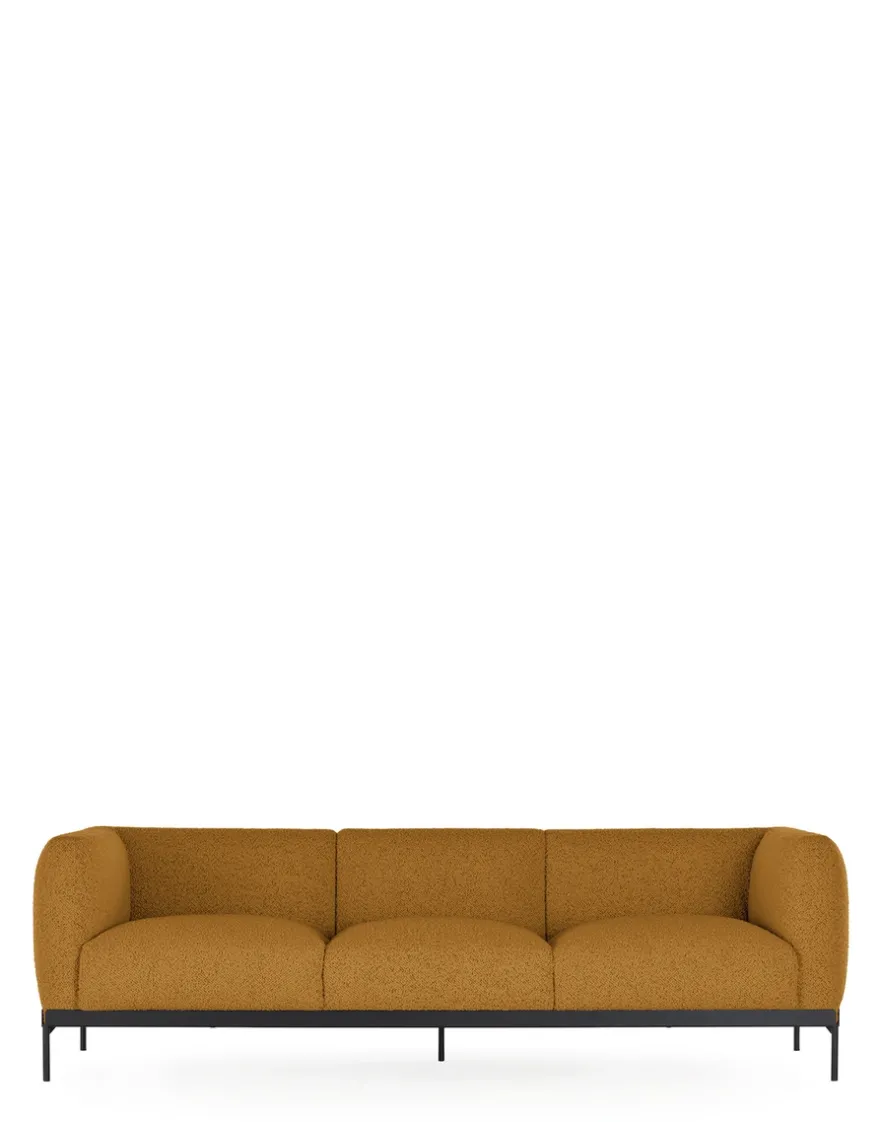 Hot Kartell Asia sofa three-seater (bouclè) MOUTARDE