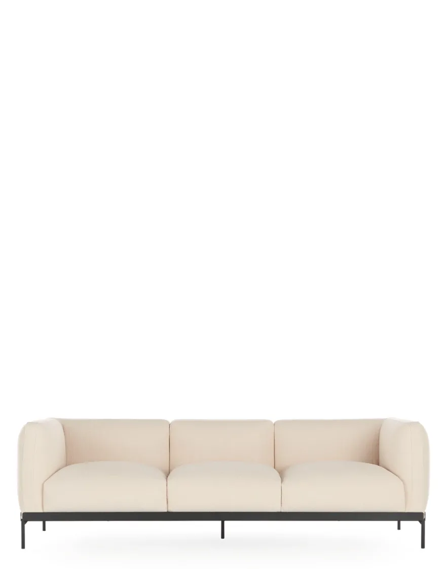 Clearance Kartell Asia sofa three-seater (cotone structure) BLANC
