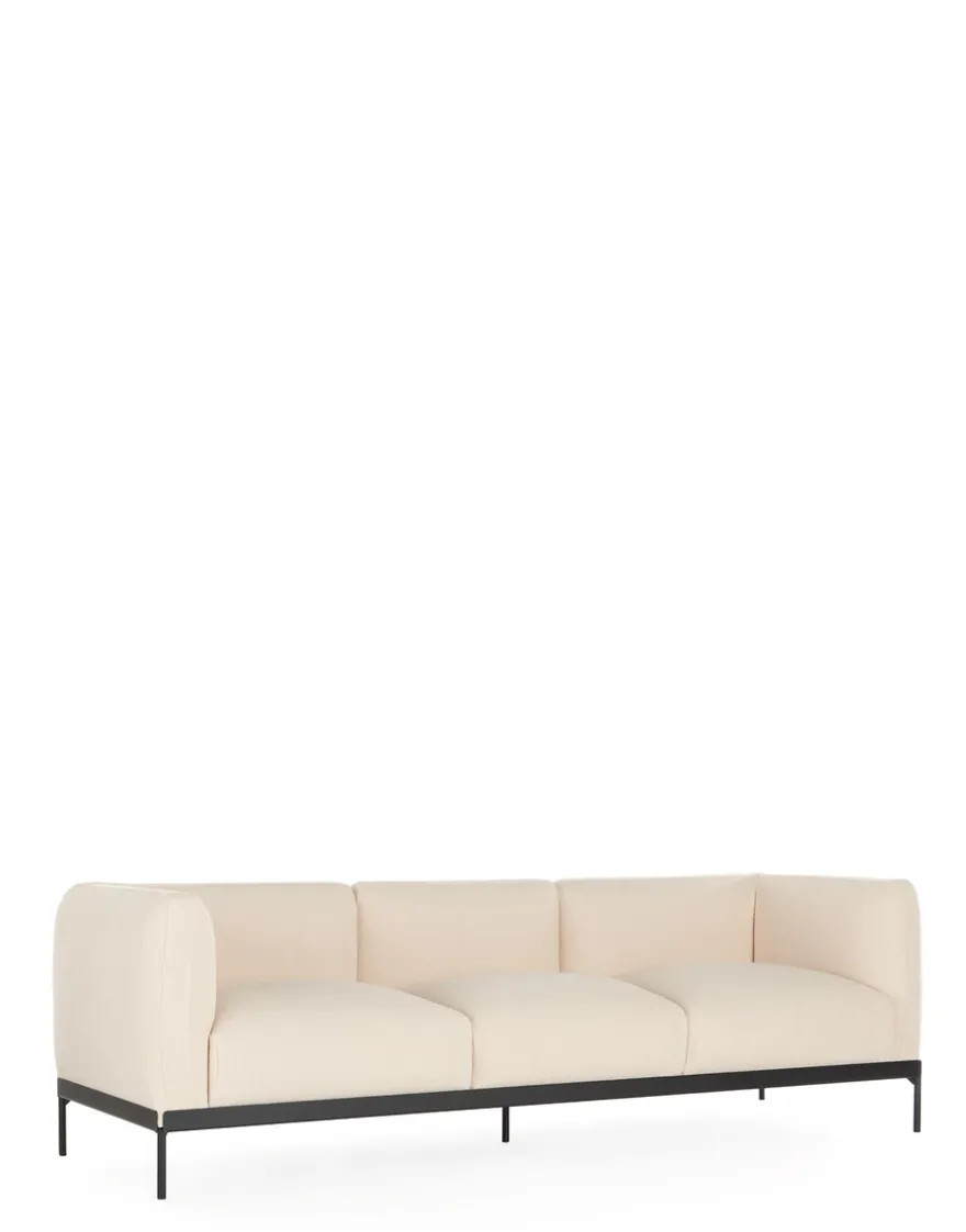 Clearance Kartell Asia sofa three-seater (cotone structure) BLANC