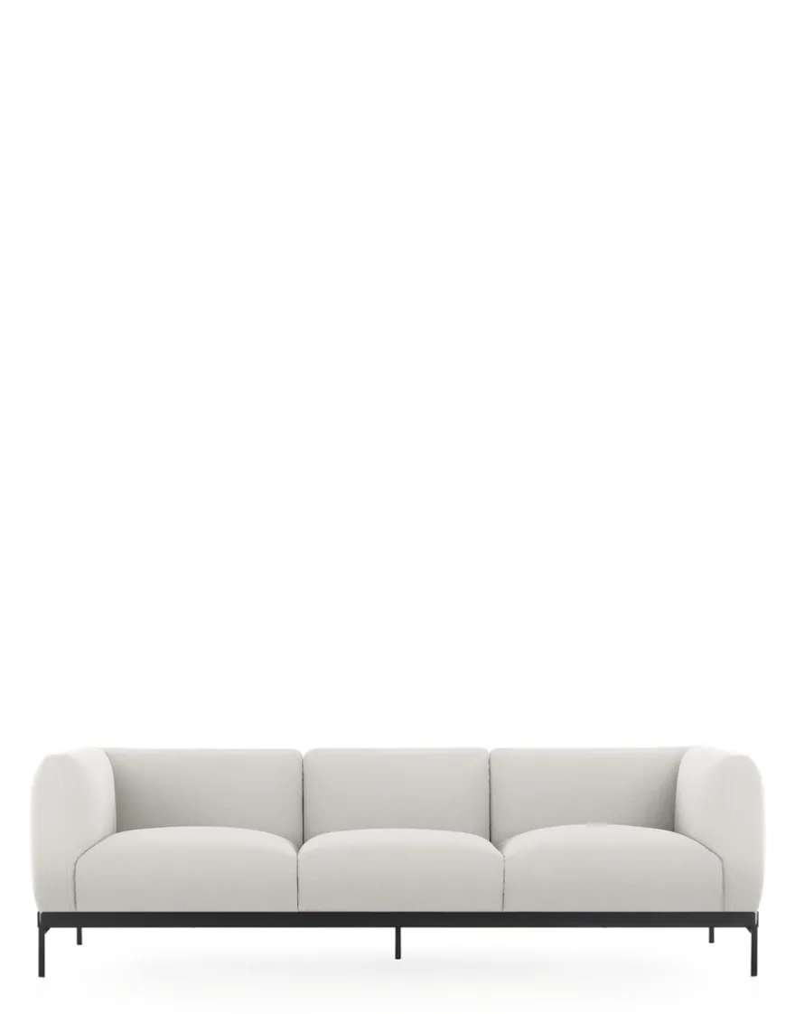 Sale Kartell Asia sofa three-seater (cotone plain) BLANC