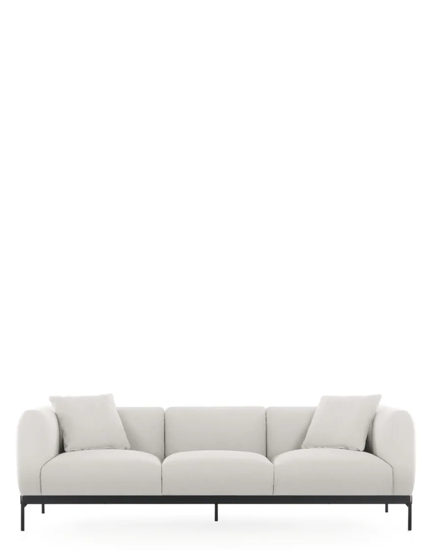 Sale Kartell Asia sofa three-seater (cotone plain) BLANC