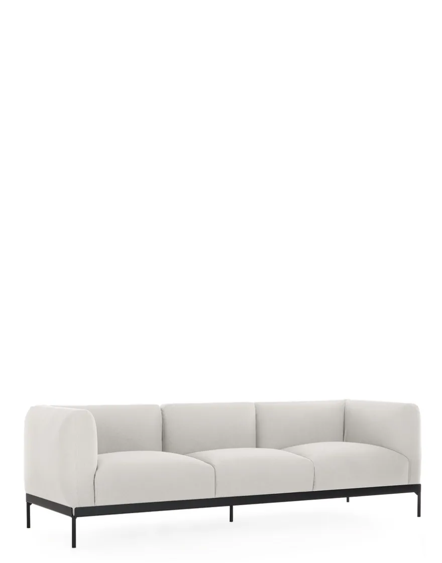 Sale Kartell Asia sofa three-seater (cotone plain) BLANC